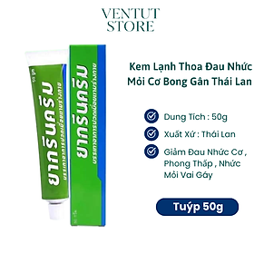 Mua Kem Lạnh Thoa Đau Nhức Xương Khớp Bóng Gân Green Cream 50g Thái Lan