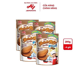Combo 4 Gói Bột Bánh Rán Pha Sẵn Vị Sô-cô-la Ajinomoto 200gGói