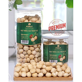 Macca tách vỏ (hũ 500gr) - hộp 500gr macca nhân size trung