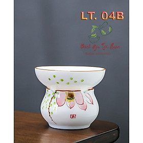 Mua Lọc  Lược Trà Sứ Cảnh Đức Trấn Hàng Thủ Công Họa Tiết Vẽ Tay