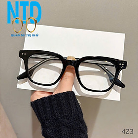 Gọng kính cận vuông NTD423 nam nữ nhựa lõi thép phụ kiện thời trang cao cấp