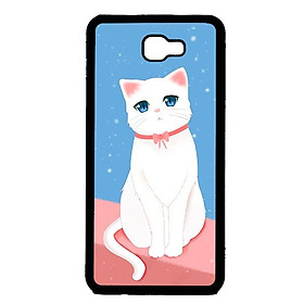 Ốp lưng cho Samsung Galaxy J5 Prime mèo trắng 1 - Hàng chính hãng