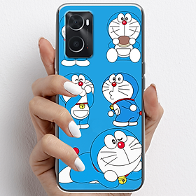 Ốp lưng cho Oppo A76, Oppo A96 nhựa TPU mẫu Doraemon ham ăn