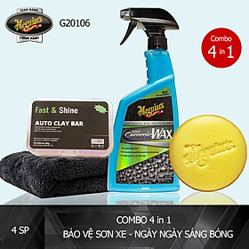 Meguiar's Combo 4in1 - Bảo vệ sơn xe - Ngày ngày sáng bóng (Phủ ceramic tại nhà)