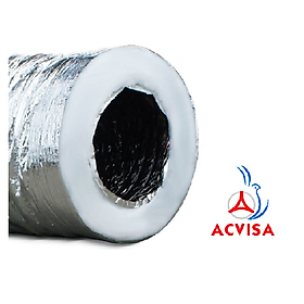 Mua Ống gió mềm nhôm ACD Ø100 bảo ôn bông vải Polyester loại: C1 (Cuộn 10 mét  hàng xuất khẩu Châu Âu)