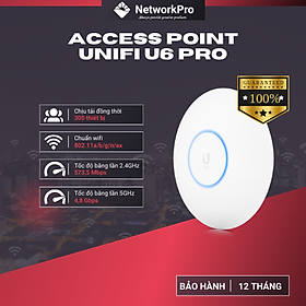 Mua Bộ Phát WiFi UniFi U6 Pro Chính Hãng - Tốc Độ 5 3 Gbps  Chịu Tải 300 Thiết Bị