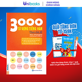 Sách - 3000 Từ vựng tiếng hàn theo chủ đề - Làm chủ từ vựng tiếng Hàn sau 3 tháng