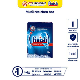 Muối rửa bát Finish 1kg - Tem phụ Tiếng Việt