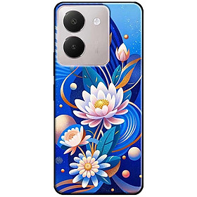Ốp lưng cho Vivo Y03 - Y03T - Y18 - Y18S - Y18T - Y27 5G - Y28 4G - Y36 - Sen Hồng Xanh Đẹp - Hàng Chính Hãng