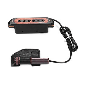 VERTECHnk VS-9 Passive Guitar Soundhole Pickup Humbucker Pick-up Transducer with 6.35mm Endpin Jack Volume Control for