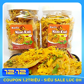 Cơm cháy khô gà loại 1 ( Giòn ngon - đậm vị ) thương hiệu Nàng Khô - 1 Kí ( 2 Hũ 530 gram )