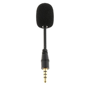 2-8pack 3.5mm Black Stereo Mini USB Mic Microphone 3.5mm 4 Pole Pin Straight