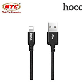 Cáp sạc dây dù dành cho Hoco X14 dài 1M cổng LN -  Hàng chính hãng