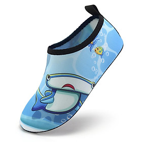 Bãi biển nghỉ mát ngoài trời dành cho trẻ em giày dép khô nhanh Color: Black W01 Shoe Size: 20-21