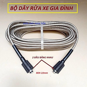 Mua Dây cao áp 7m  10m 15m  20m cho máy rửa xe - Tặng Khớp nối dài