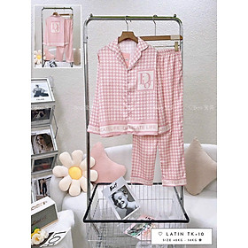[HCM] (40-56kg, P1) Đồ bộ pijama nữ TDQD chất liệu latin in 3D hoạt hình. chuột mickey, chuột minnie, winnie the pooh, vịt donald, vịt daisy, doraemon, gấu panda, trơn, gấu lotso, caro, thỏ, cô bé.