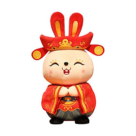Chinese New Year Doll Bunny Ornament Animal Doll Toy for New Year