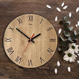 6 Mẫu đồng hồ gỗ treo tường thương hiệu TBIG