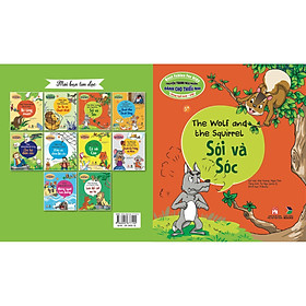 Hình ảnh Truyện tranh ngụ ngôn dành cho thiếu nhi ( Song ngữ Anh- việt ) Sói và sóc