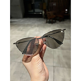 Kính râm nữ Mắt mèo kim loại sành điệu