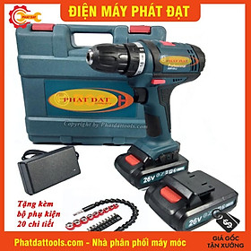 Máy Khoan Pin GSR120-LI 26V-Made in Malaysia-Tặng Bộ Phụ Kiện 21 chi tiết -2 Pin sạc