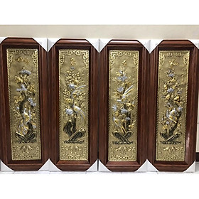 Mua tranh tứ quý xuân Hạ Thu Đông bằng đồng cao cấp
