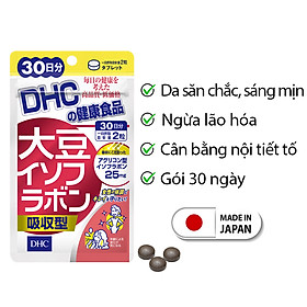 Viên uống mầm đậu nành DHC Nhật Bản chống lão hóa da và cân bằng nội tiết tố nữ 30 ngày JN-DHC-SOY30