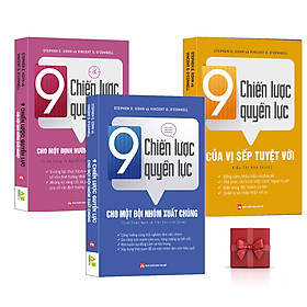 [Download Sách] Bộ 3 Cuốn 9 Chiến Lược Quyền Lực: Của Vị Sếp Tuyệt Vời, Định Hướng Khởi Nghiệp, Xây Dựng Đội Nhóm Xuất Chúng Tặng Nghệ Thuật Lôi Cuốn Đối Phương Trong 1 Phút