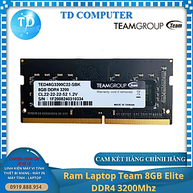 Mua Ram Laptop Team 8GB Elite DDR4 3200Mhz - Hàng chính hãng NetworkHub phân phối