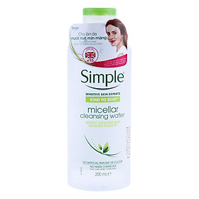 Nước Tẩy Trang Simple Micellar (200ml)