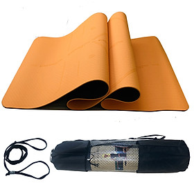 Thảm Tập Yoga Định Tuyến TPE 2 Lớp – Chọn Màu – Chọn Độ Dày + Bao Thảm Tập Yoga + Dây Buộc Thảm Tập Yoga Chính Hãng miDoctor