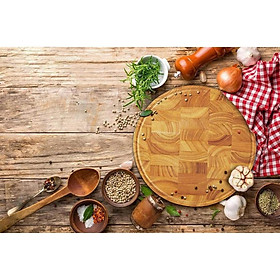 Mua Thớt Tròn Cao Su Ghép Lật