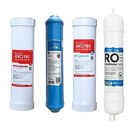Mua Combo Bộ 4 Lõi Lọc Nước Dành Cho Máy Lọc Nước Karofi Livotec 612 - Hàng Chính Hãng