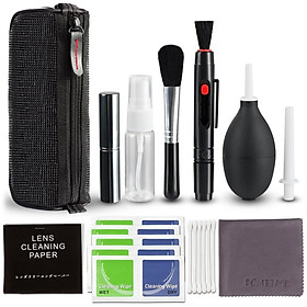 Professional Camera Cleaning Kit Lens Cleaning Kit with Air Blower Cleaning Pen Cleaning Cloth for Camera Phone Laptop