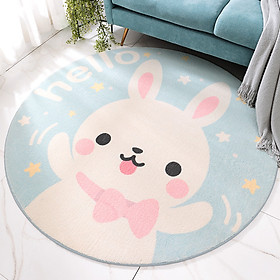 Mua Thảm Tròn Lông Cừu Size Lớn 120x120cm Trang Trí Phòng Khách Phòng Ngủ