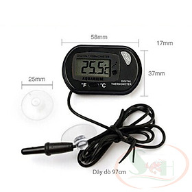 Nhiệt kế điện tử đo nhiệt độ bể cá tép Digital Thermometer màn hình LCD