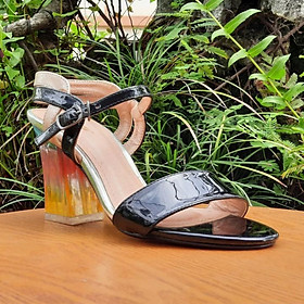 Sandal cao gót đế 7 màu cao cấp hot trend quai da mềm mại 20248