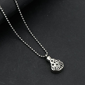 Stainless Steel Urn Pendant Necklace Cremation Jewelry Ashes Keepsake 1