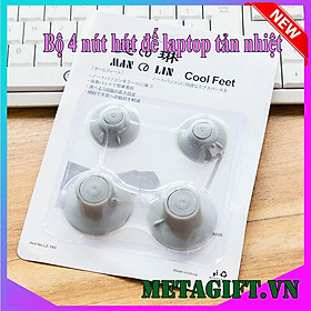 Mua Bộ 4 nút kê laptop tản nhiệt bằng silicon  chân đế kê tản nhiệt laptop thông minh