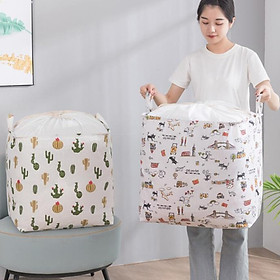 Mua Túi vải đựng chăn màn quần áo họa tiết cỡ lớn 100L (TV100L)