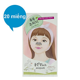 Bộ Miếng Dán Mũi Lột Mụn Cosmocos Flor De Man Ecopure Nose Clearing Patch 20 Miếng