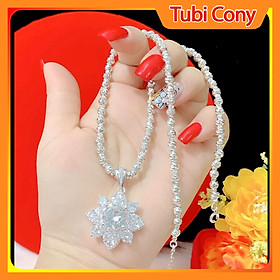 Dây chuyền nữ mạ bạch kim sang trọng - Bền màu - Sáng đẹp
