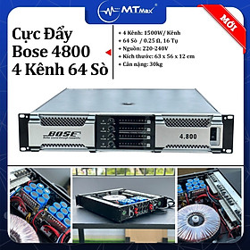 Mua Cục Đẩy Bose 4800 Công Suất Cực Lớn - 4 Kênh Công Suất 1500W Mỗi Kênh  64 Sò  16 Tụ Dùng Được Cho Dàn Loa Sub 5 Tấc Đánh Nhạc Cực Mạnh Chuyên Dùng Cho Sân Khấu Sự Kiện Lớn HÀNG CHÍNH HÃNG