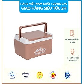 Phích vuông thái 2.3L 3932, Phích mini giữ nhiệt tiện lợi, Phích Đá giữ nhiệt lên đến 8h, Phích Đá Giữ Nhiệt Văn Phòng Việt Nhật cao cấp - Hàng Việt Nam