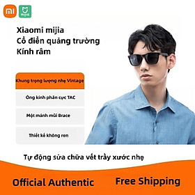 XIAOMI Kính Mát Gọng Vuông Thời Trang Cho Nam Nữ