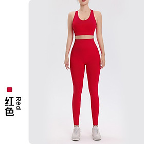 Set bộ đồ dài nữ tập yoga/gym/chạy bộ/aerobic/zumba mới nhất 2026 vải dệt kim mềm mịn