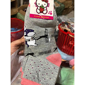 LỐ 10 ĐÔI TẤT KITTY CHO BÉ CHẤT DÀY ĐẸP