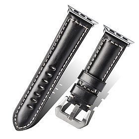 Dây đeo da bò ROPS (Qialino) top layer leather strap cho Apple watch - Hàng chính hãng