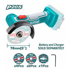 MÁY CẮT/MÀI MINI DÙNG PIN LITHIUM-ION 20V (KHÔNG KÈM PIN & SẠC) TOTAL TAGLI7601 - HÀNG CHÍNH HÃNG