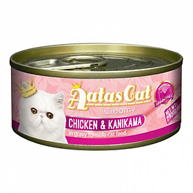 Pate Aatas Cat Creamy 80g Cho Mèo Dạng Súp Gà Sợi Nhuyễn Đủ Vị